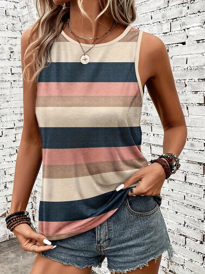 Women's Summer Vertical Striped Tank Top
