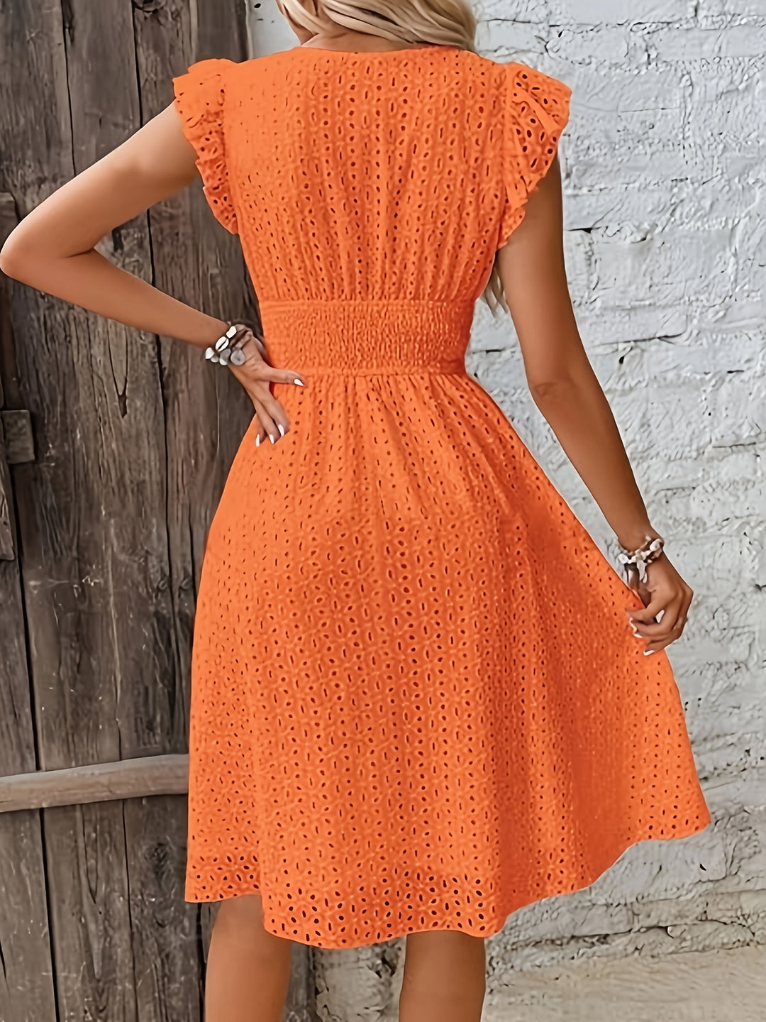 Women's Summer Flared V-Neck Dress