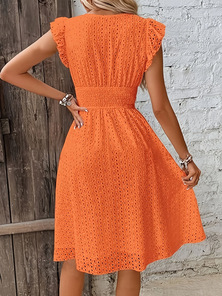 Women's Summer Flared V-Neck Dress