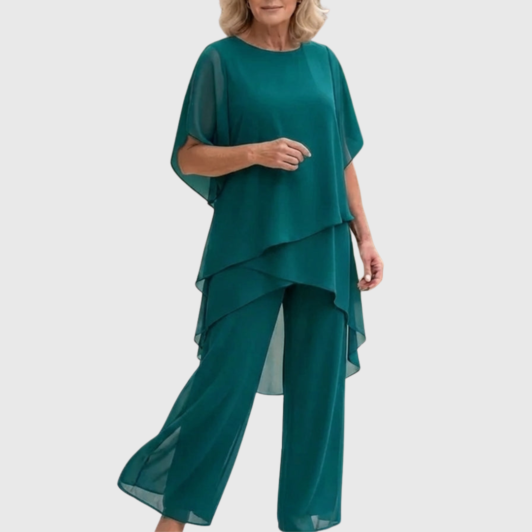 Women's Fluid Palazzo Set for Elegant Comfort and Style
