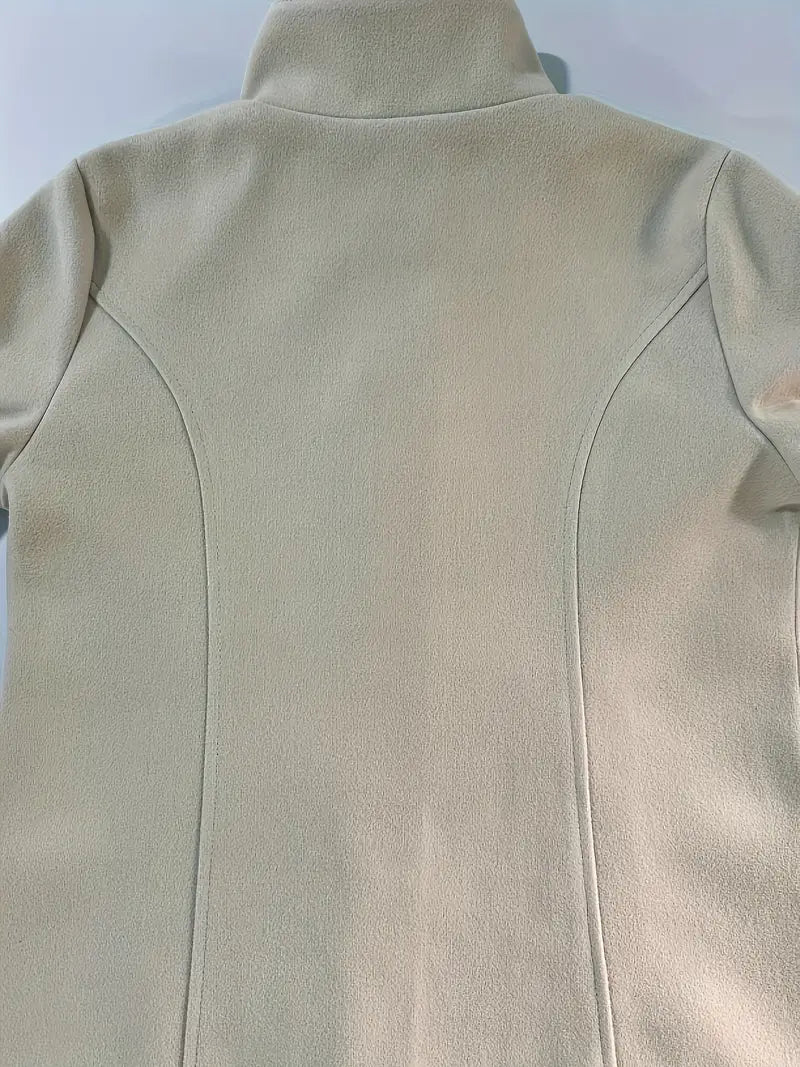 Linda | Single-breasted knit coat