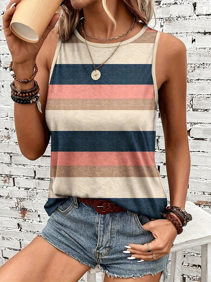 Women's Summer Vertical Striped Tank Top