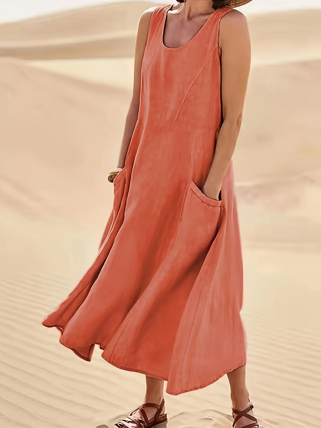 Women's Casual Sleeveless A-Line Dress