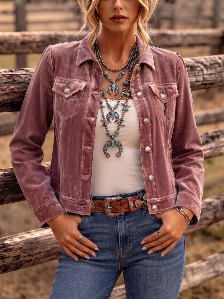 Juniper | Women's Relaxed Fit Vintage Wash Button Jacket