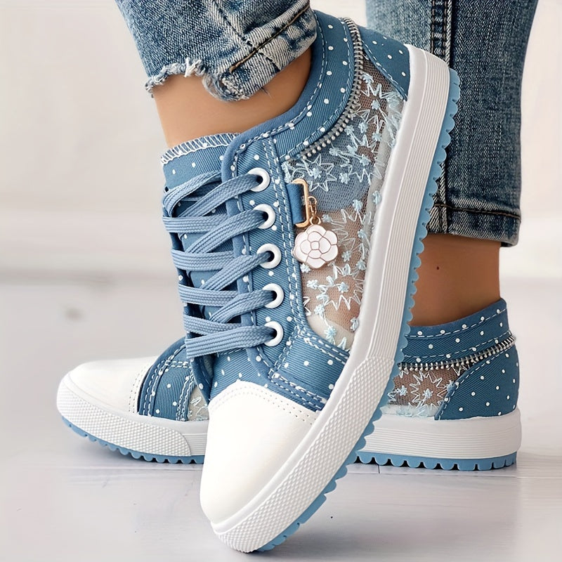 Women's Summer Casual Lace Up Slip-On Sneakers