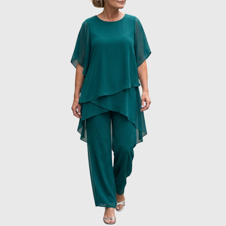 Women's Fluid Palazzo Set for Elegant Comfort and Style