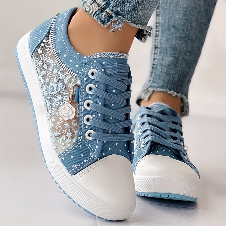 Women's Summer Casual Lace Up Slip-On Sneakers