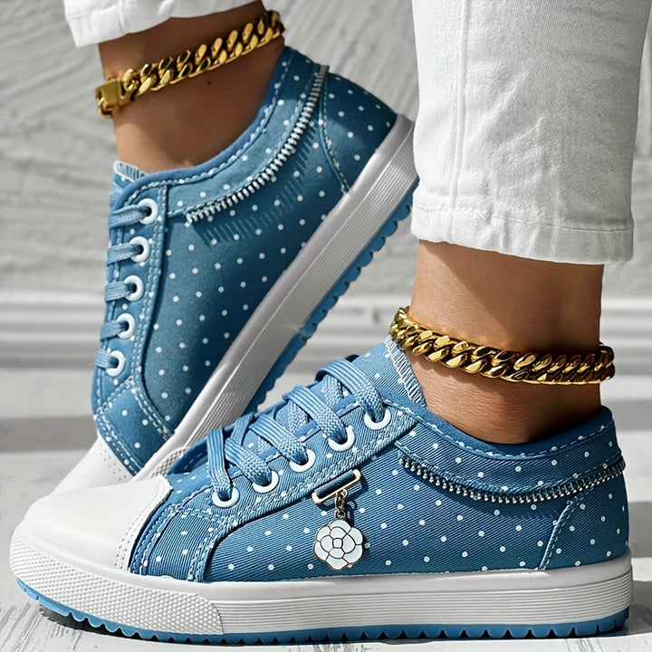 Women's Summer Casual Lace Up Slip-On Sneakers