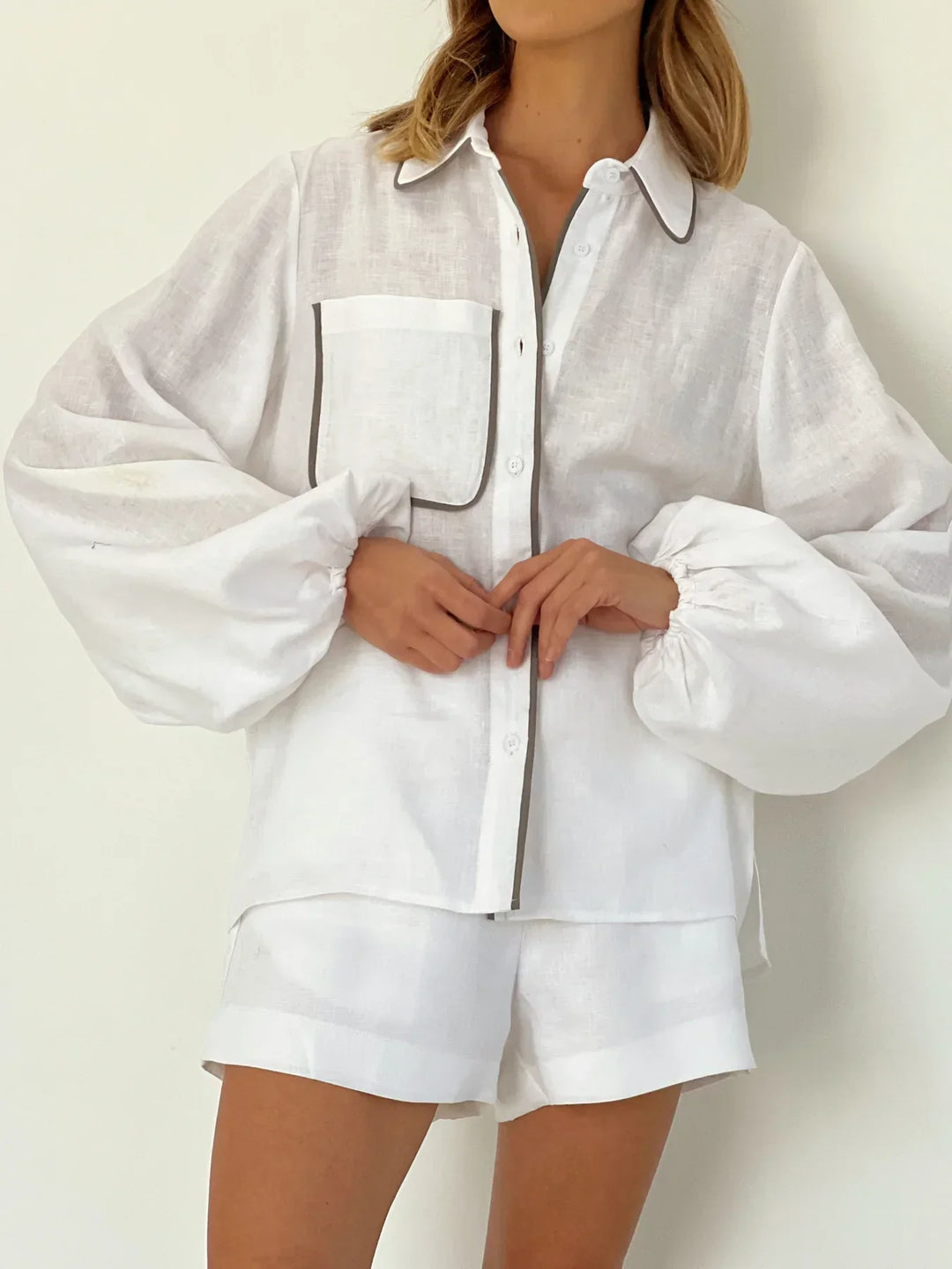 Natalie | Women’s Two Piece Romper Short Set