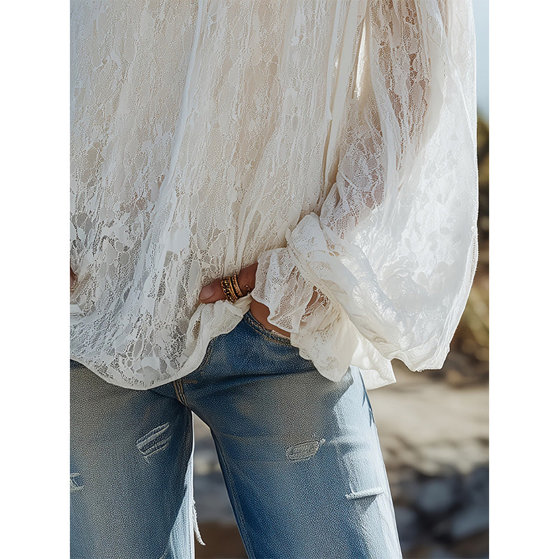 Women's Summer Bohemian Lace Top