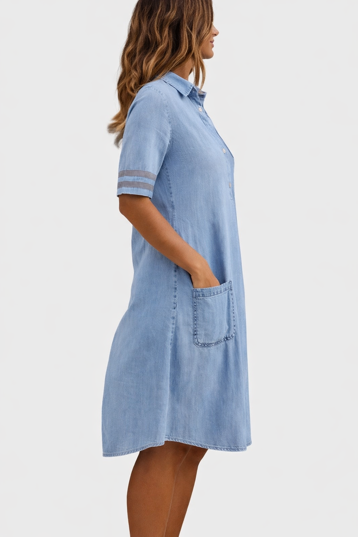 Women's Figure Flattering Casual Denim Dress