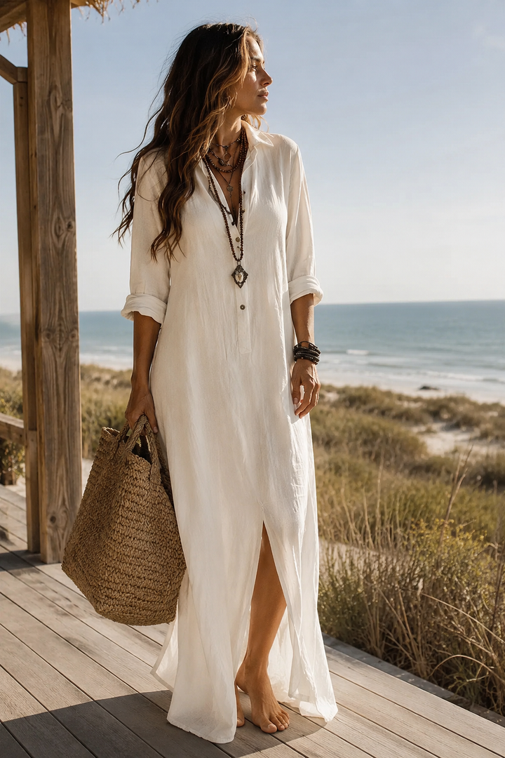 Women's Flattering Silhouette Maxi Dress