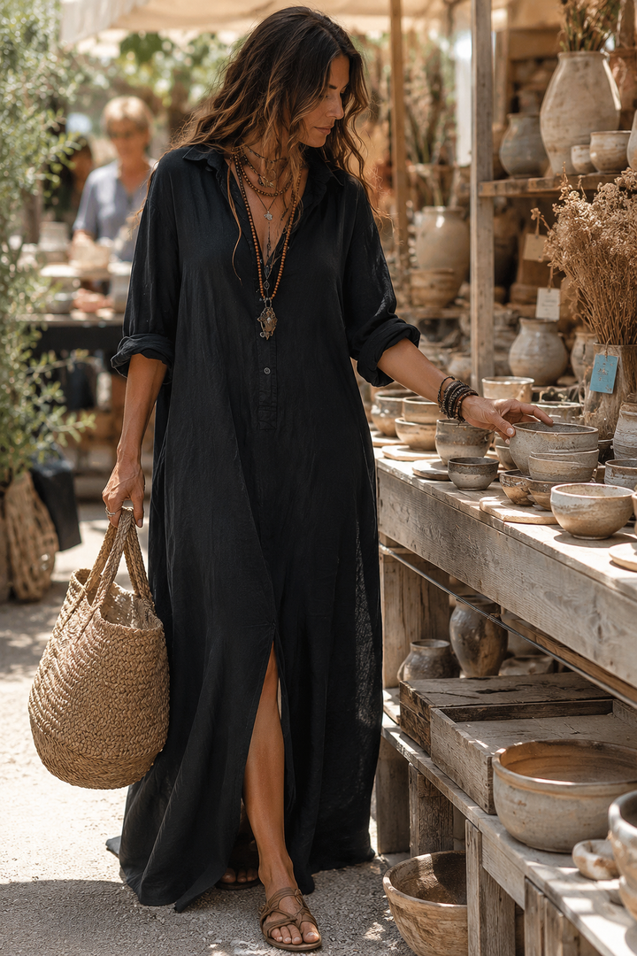 Women's Flattering Silhouette Maxi Dress