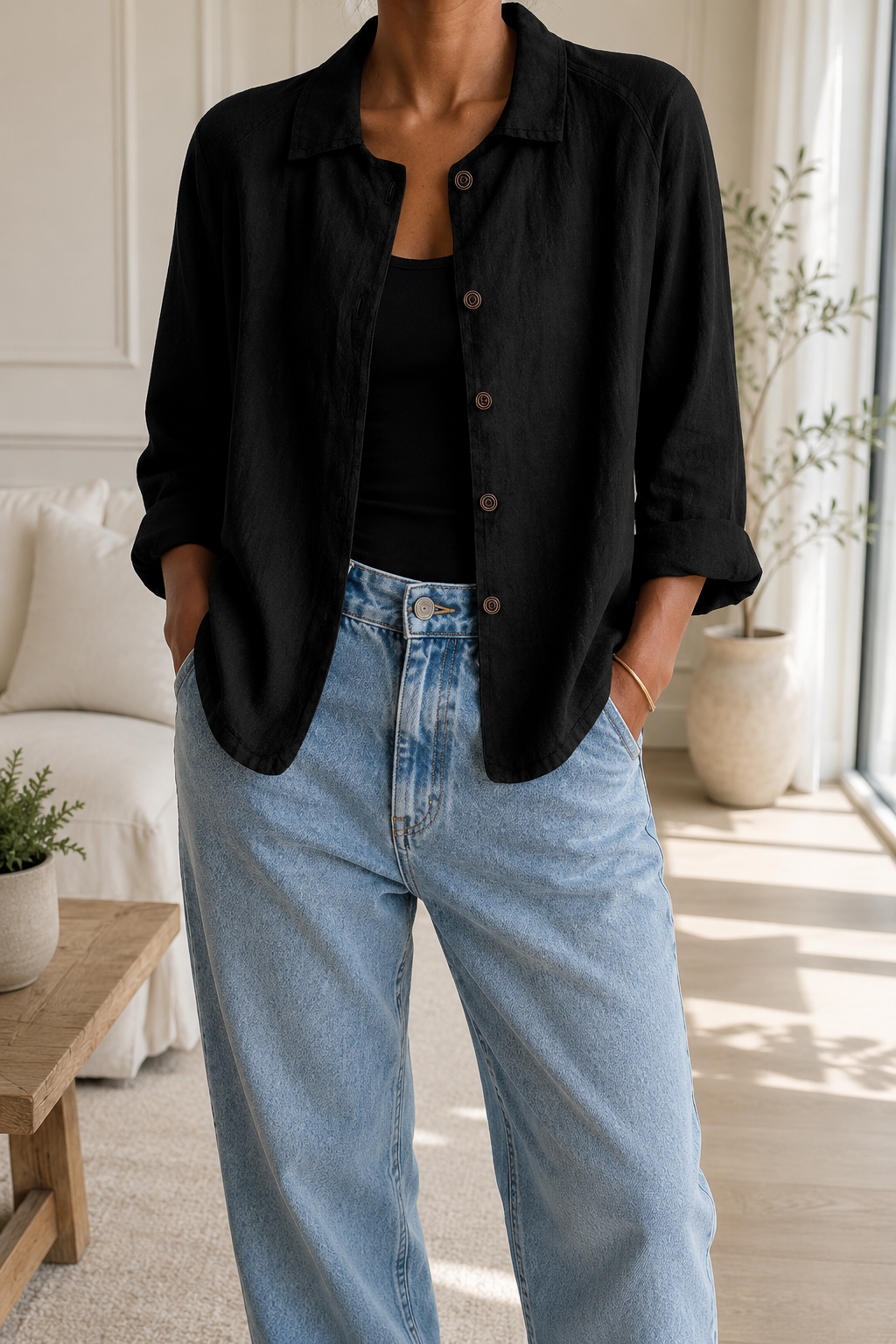 Women's Soft Casual Cotton Top