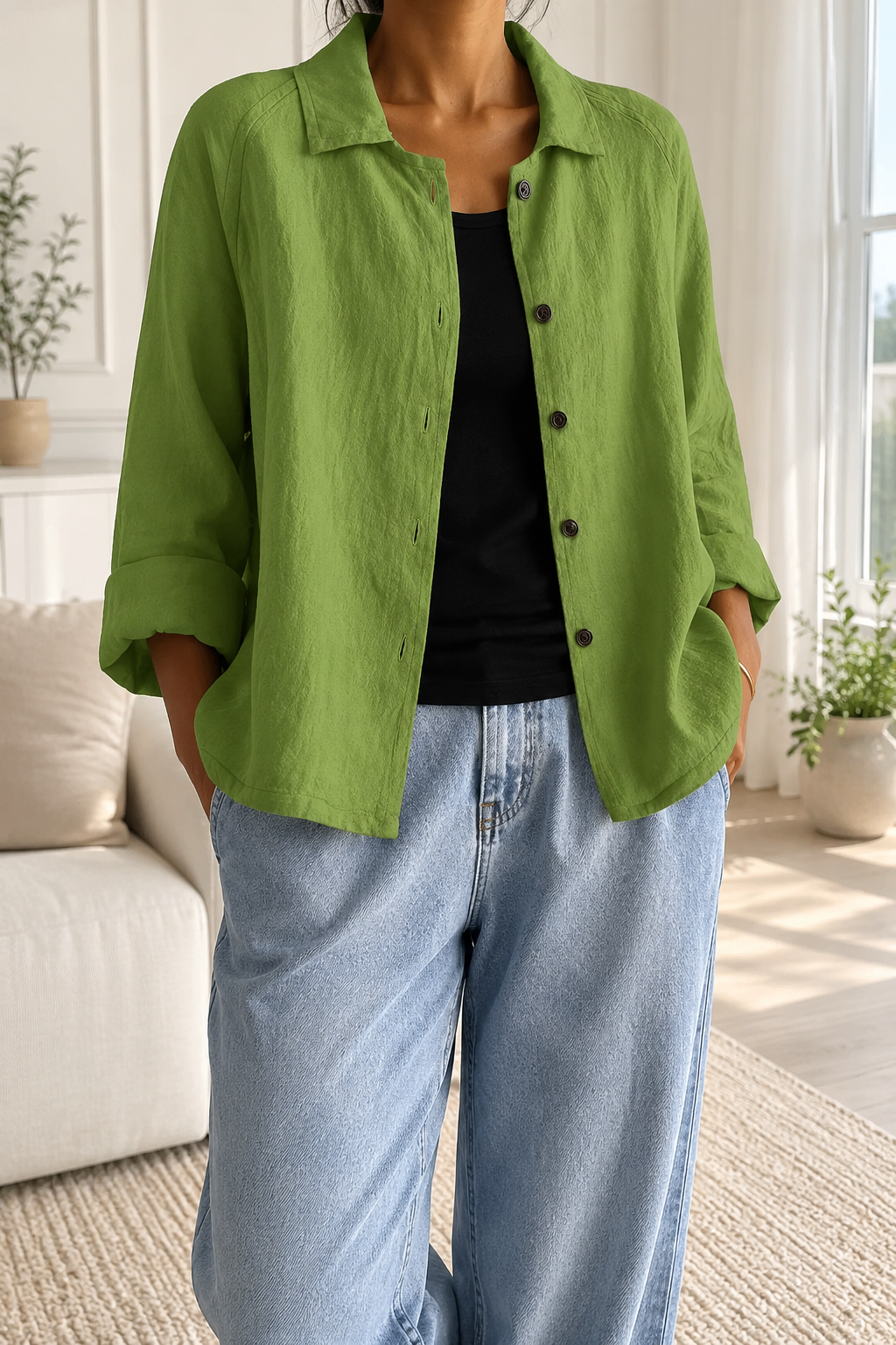 Women's Soft Casual Cotton Top