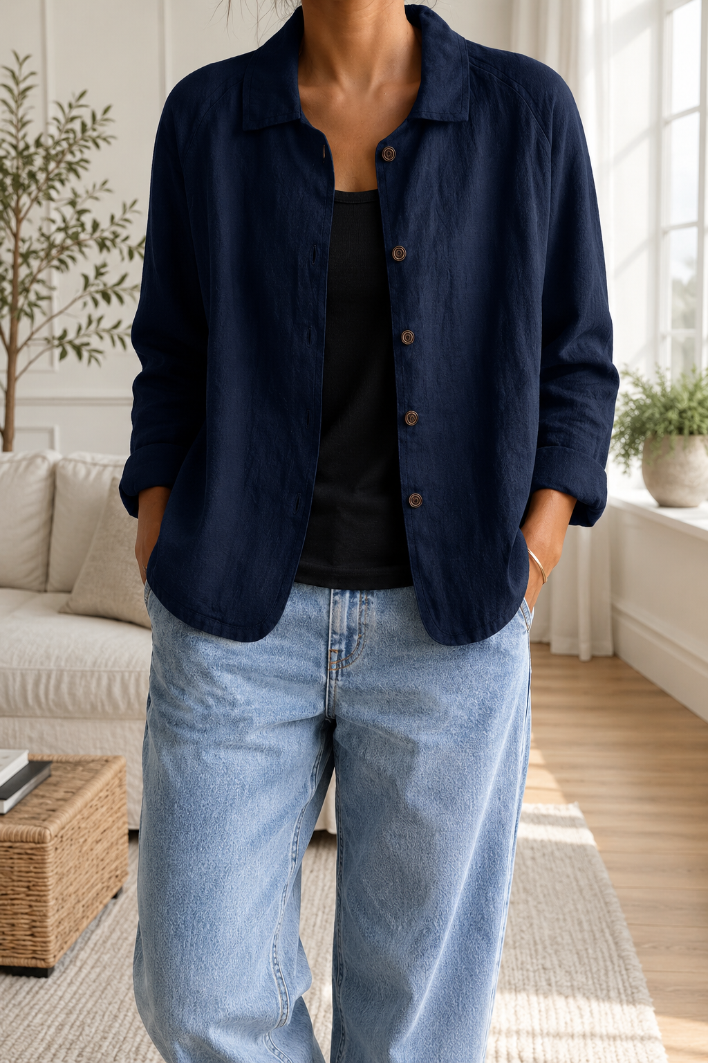 Women's Soft Casual Cotton Top