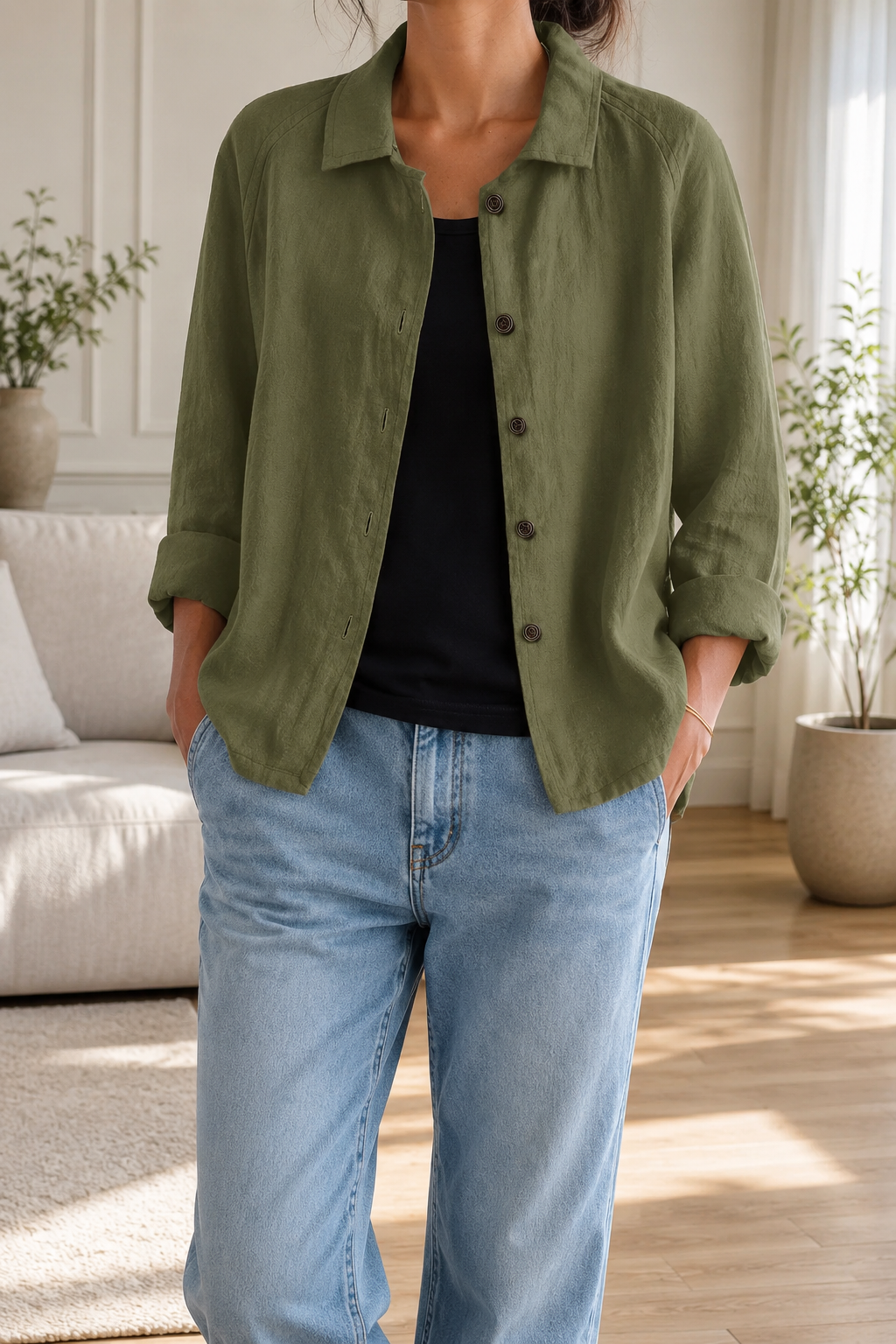 Women's Soft Casual Cotton Top