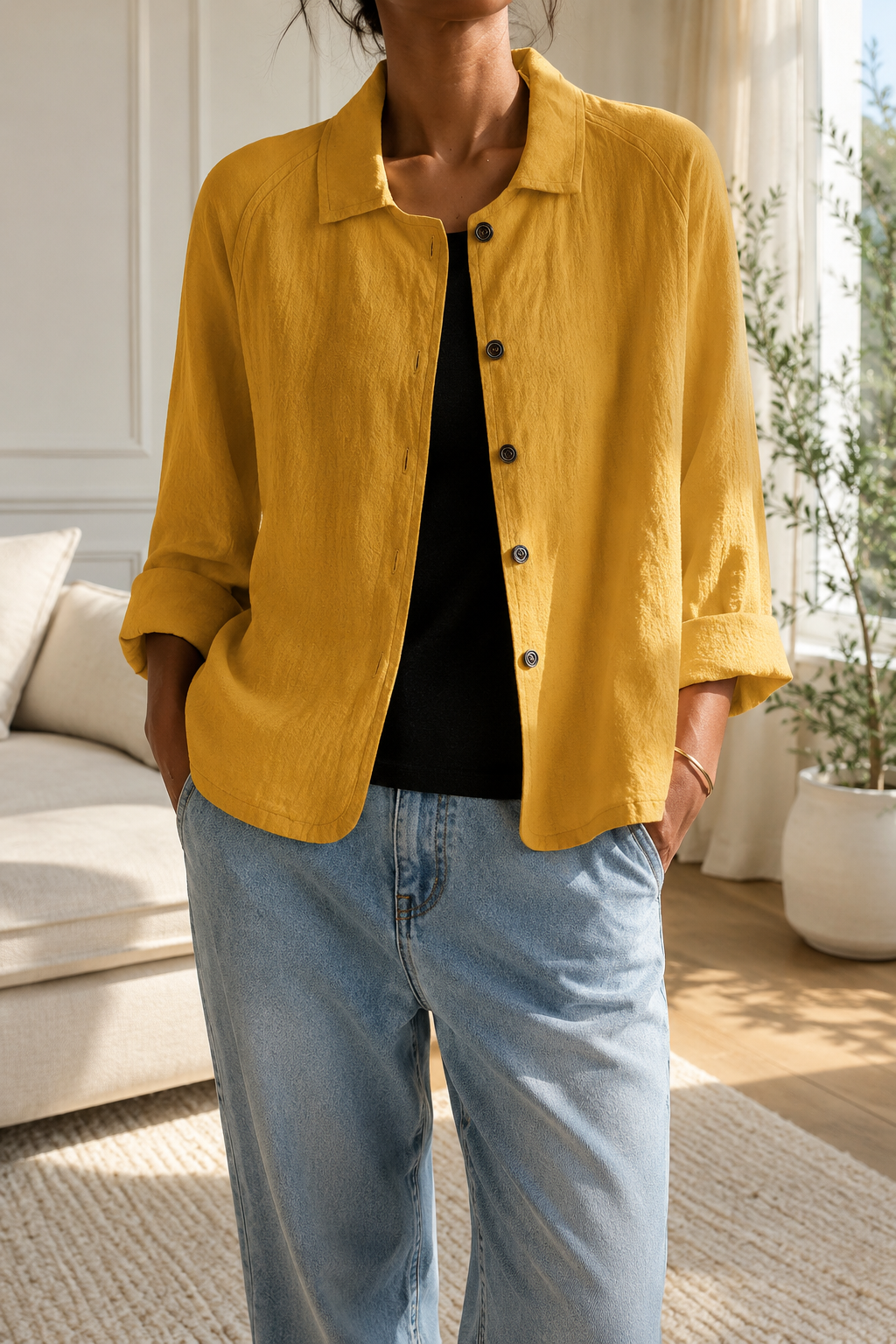 Women's Soft Casual Cotton Top