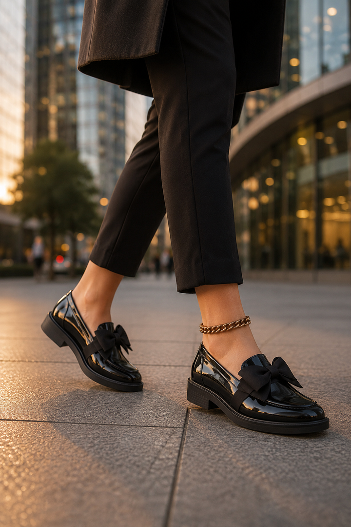 Women's Orthopedic Slip-On Bow Loafers