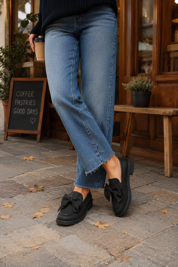 Women's Orthopedic Slip-On Bow Loafers