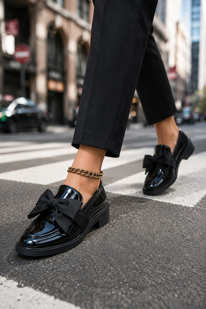 Women's Orthopedic Slip-On Bow Loafers