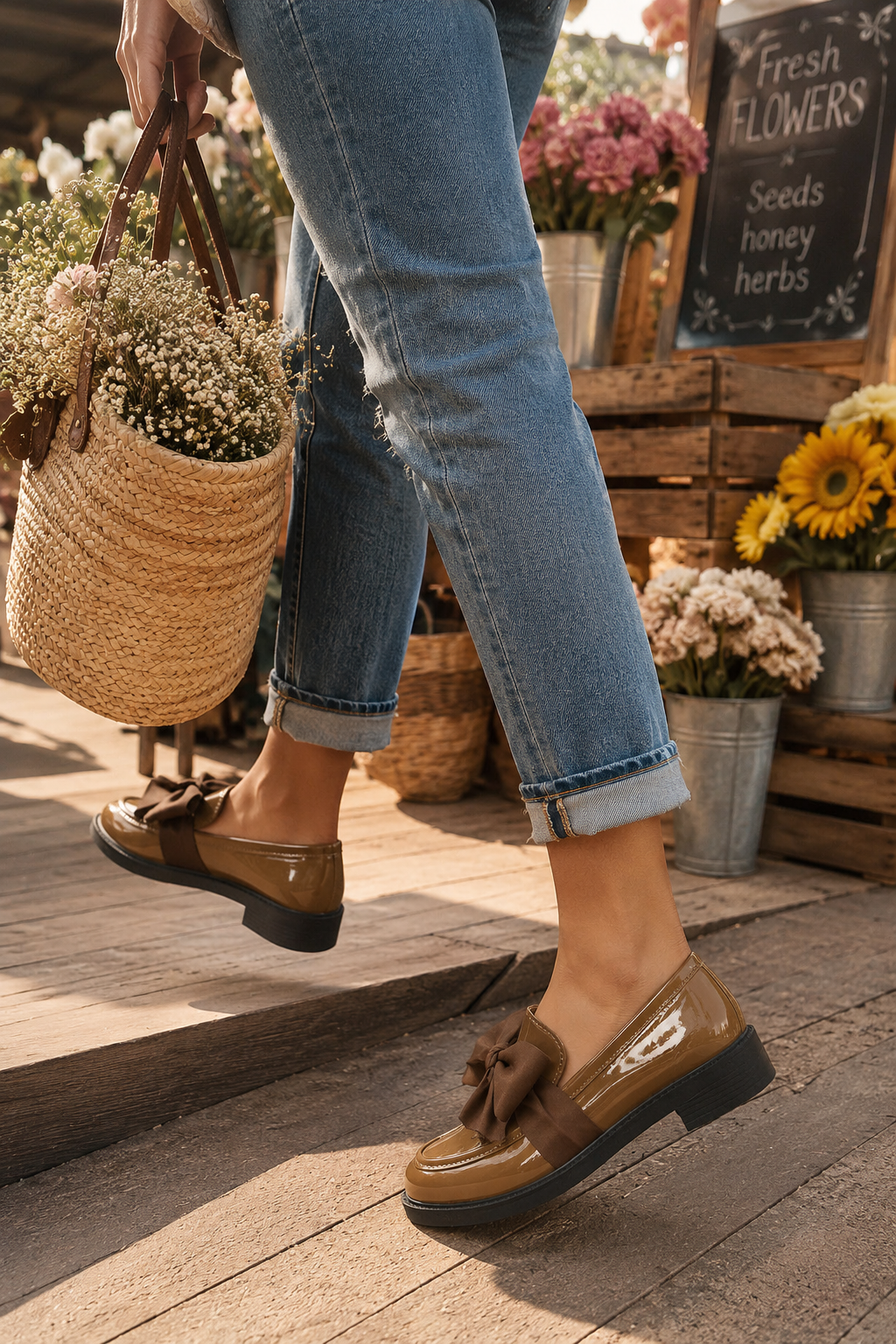 Women's Orthopedic Slip-On Bow Loafers