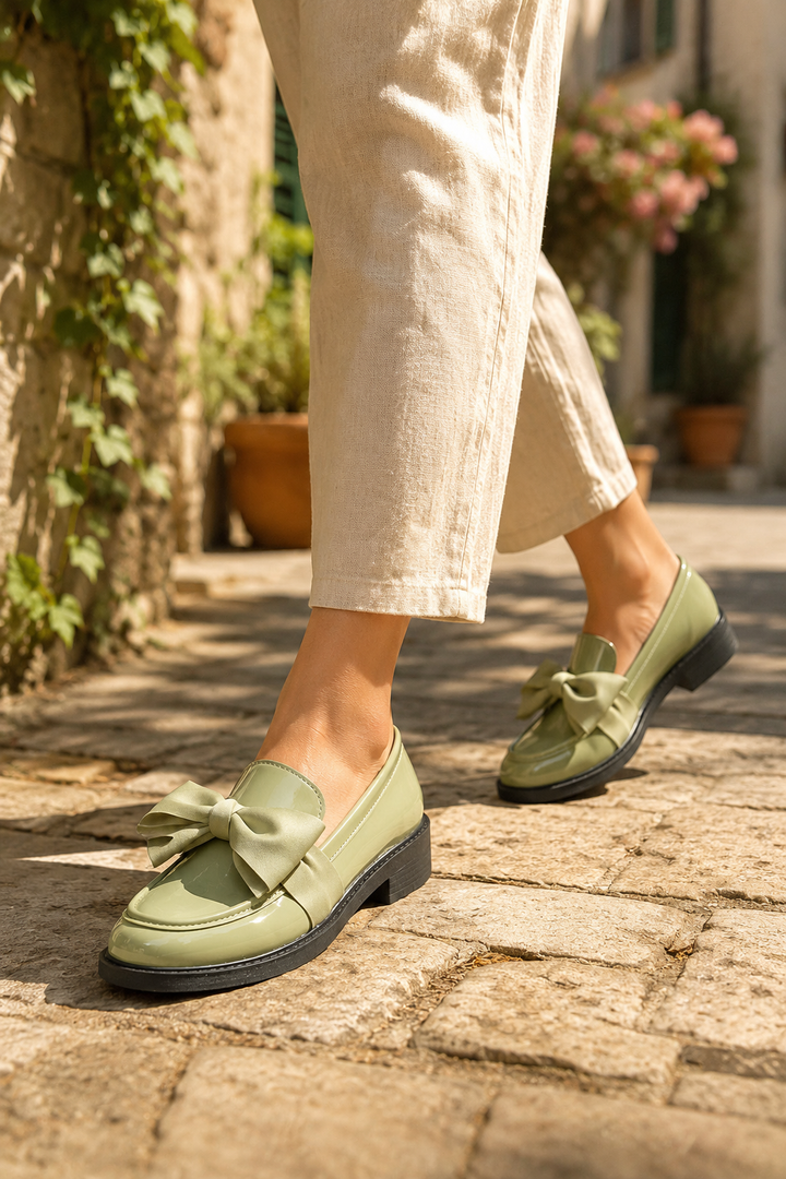 Women's Orthopedic Slip-On Bow Loafers