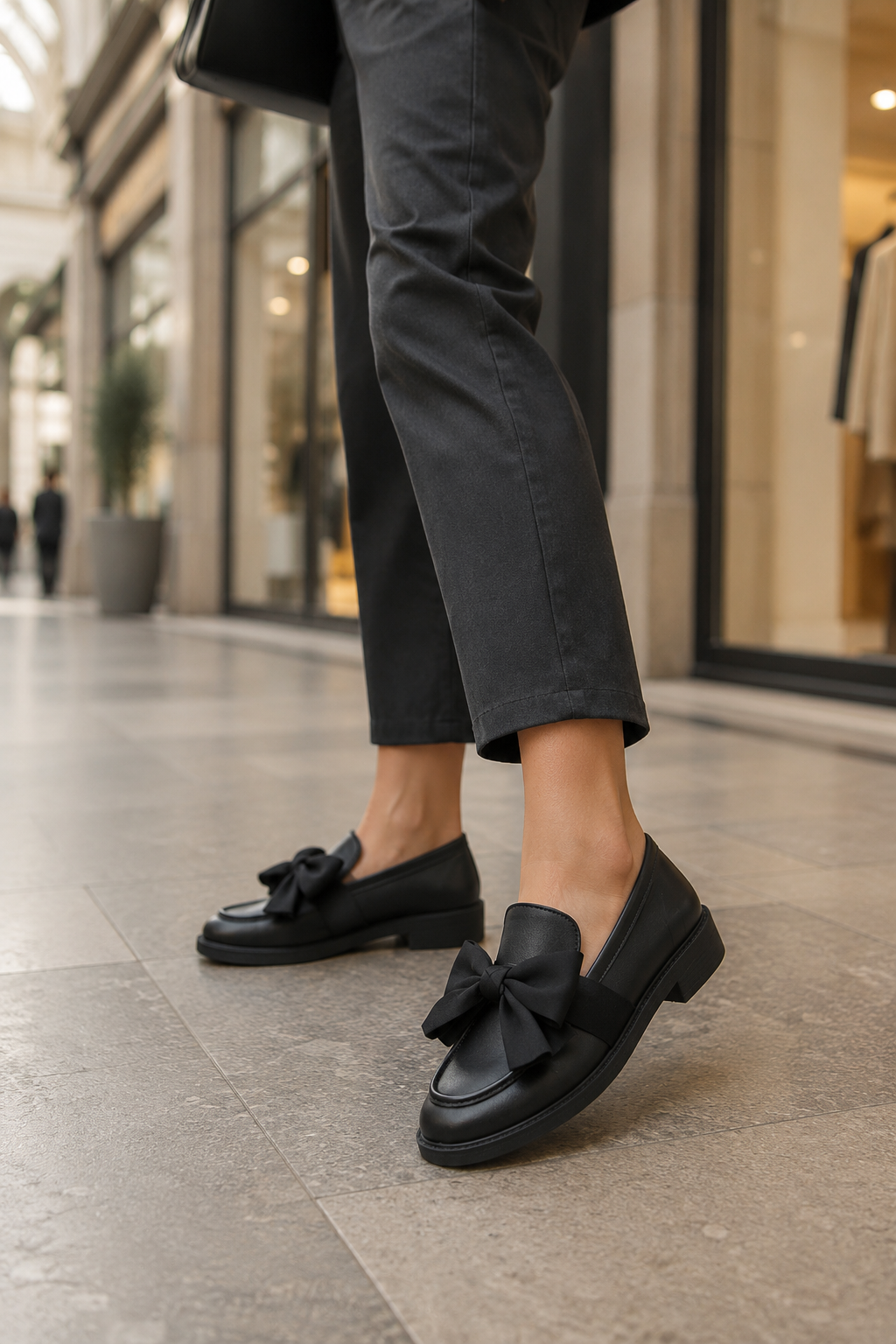 Women's Orthopedic Slip-On Bow Loafers