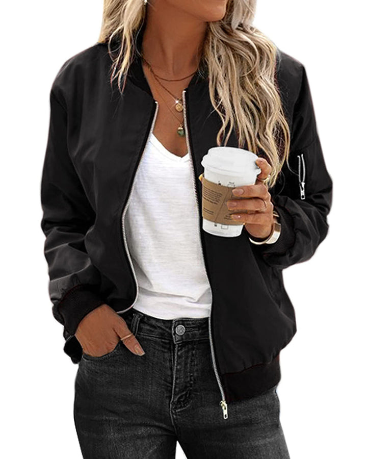 Women's lightweight bomber jacket for effortless style