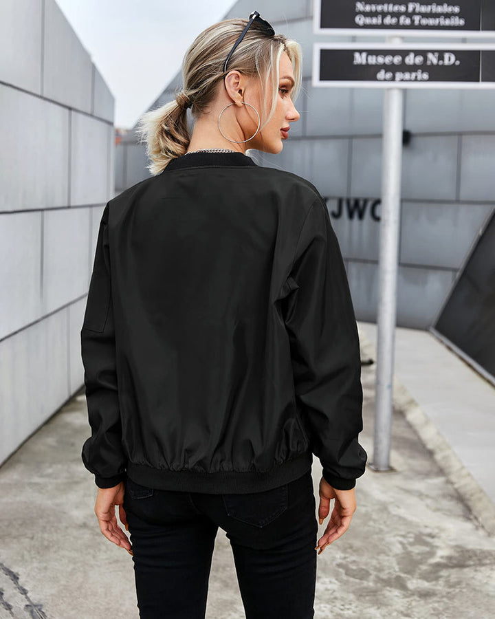 Women's lightweight bomber jacket for effortless style