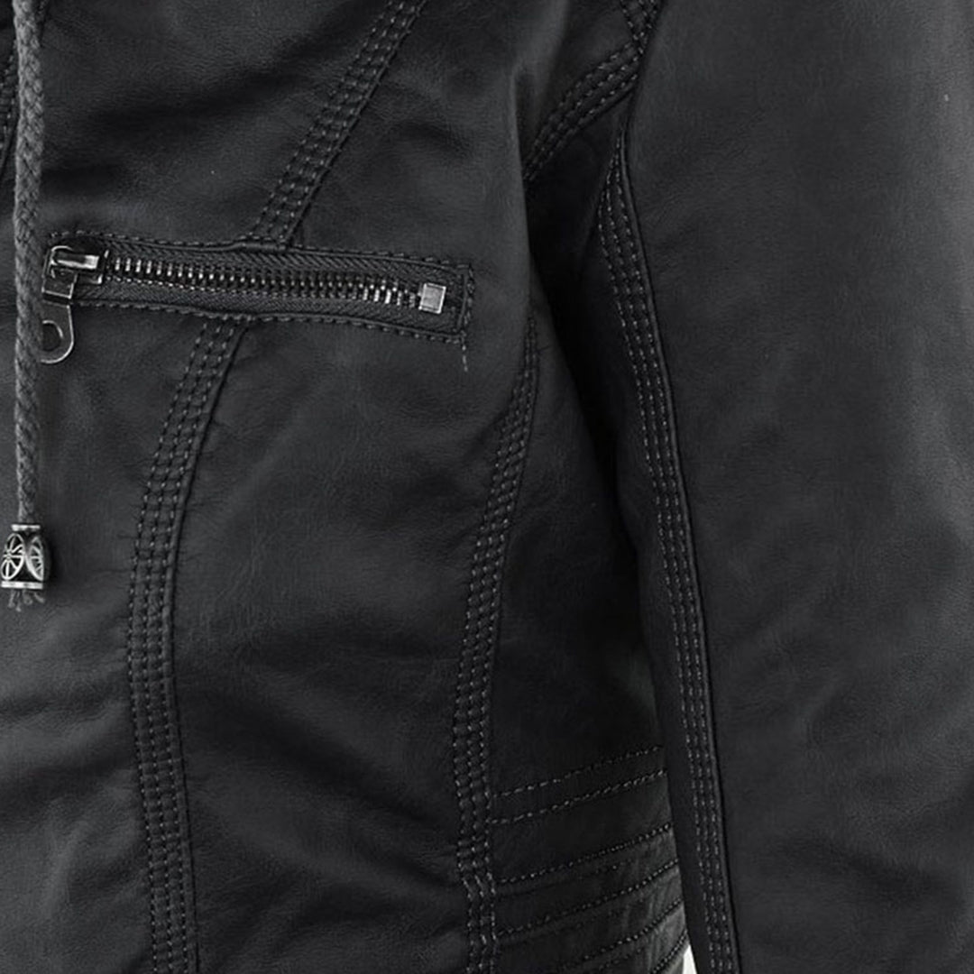 Juliette | Women's Tailored Hooded Moto Jacket
