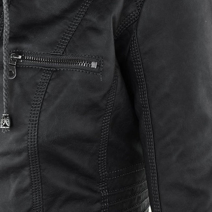 Juliette | Women's Tailored Hooded Moto Jacket