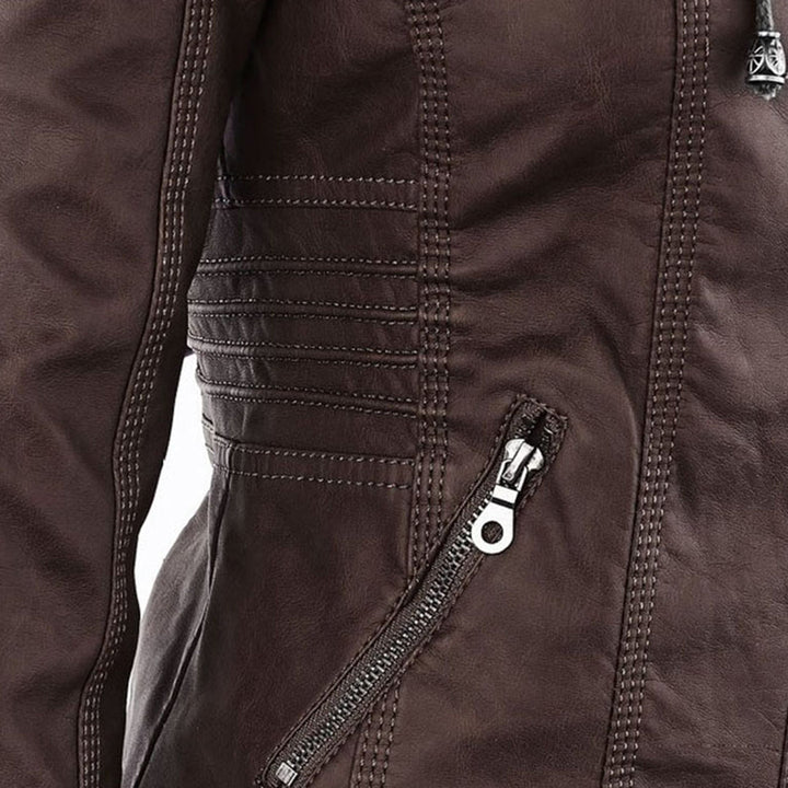 Juliette | Women's Tailored Hooded Moto Jacket