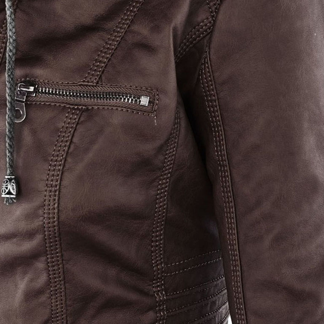 Juliette | Women's Tailored Hooded Moto Jacket