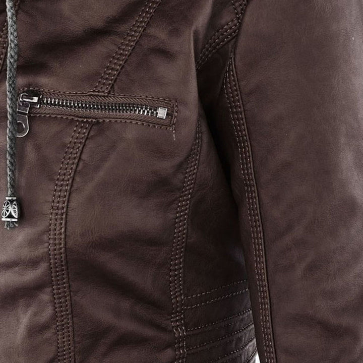 Juliette | Women's Tailored Hooded Moto Jacket