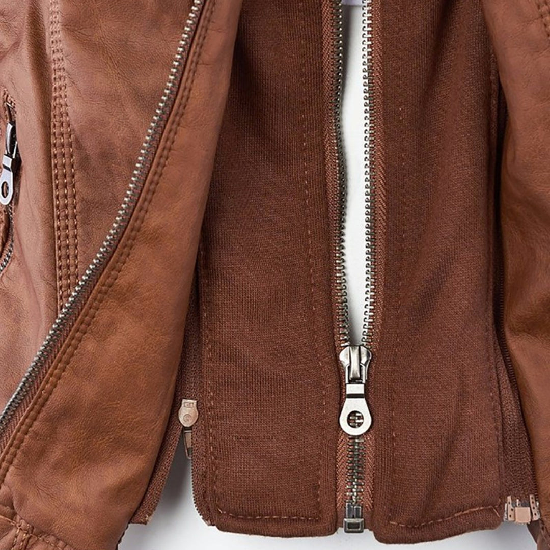 Juliette | Women's Tailored Hooded Moto Jacket