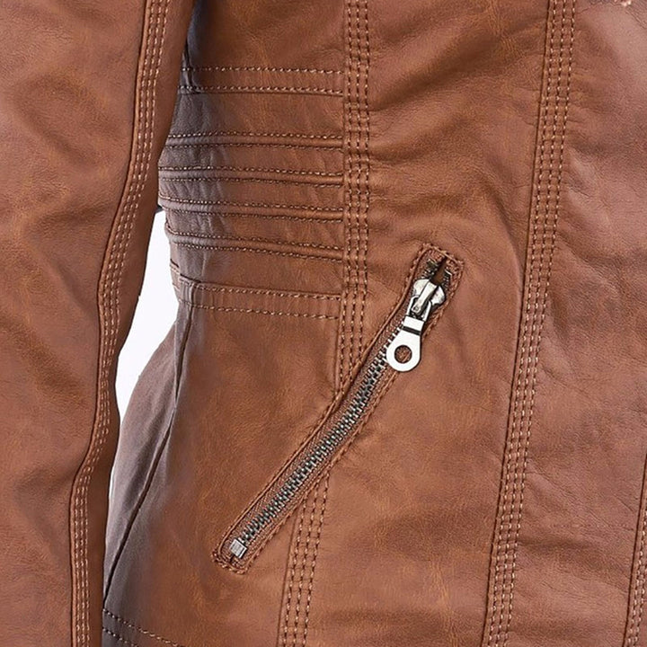 Juliette | Women's Tailored Hooded Moto Jacket