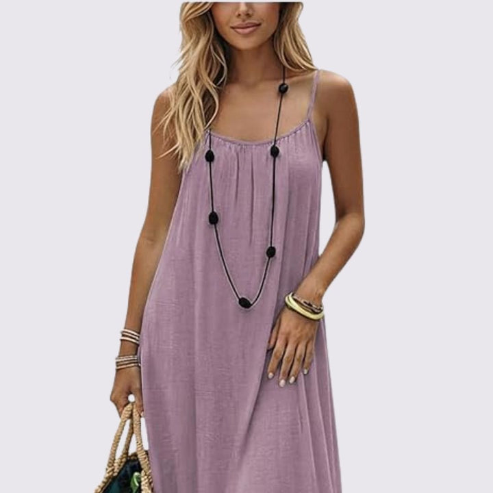 Women's Summer Sleeveless Comfort Midi Dress