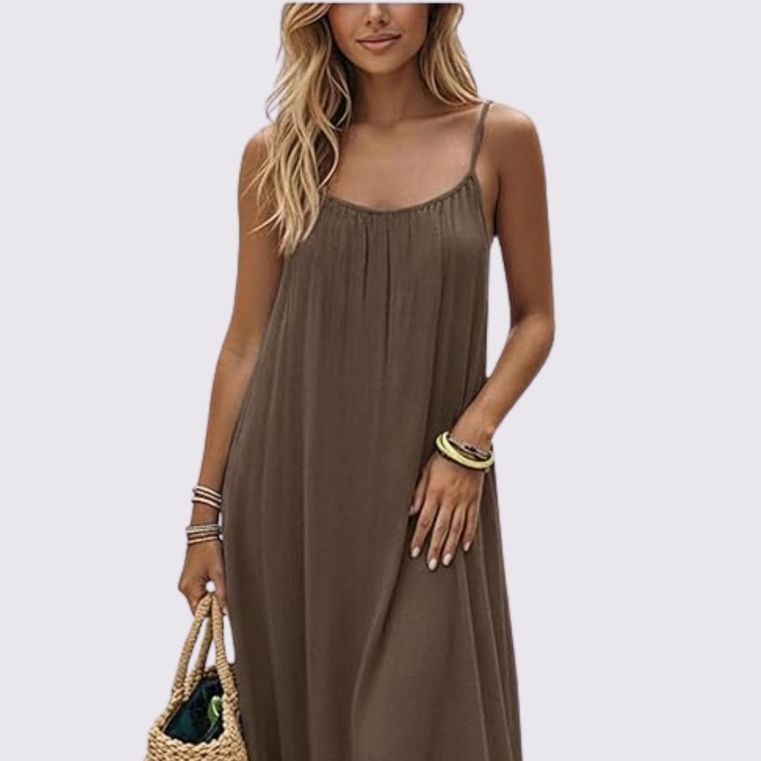 Women's Summer Sleeveless Comfort Midi Dress