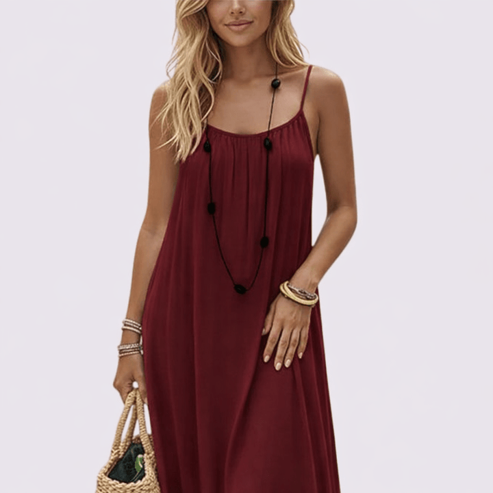 Women's Summer Sleeveless Comfort Midi Dress