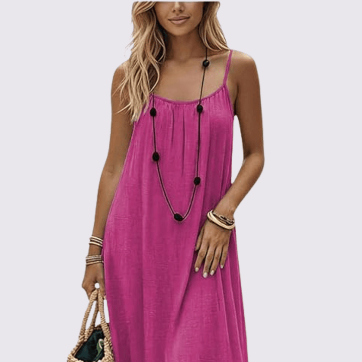 Women's Summer Sleeveless Comfort Midi Dress