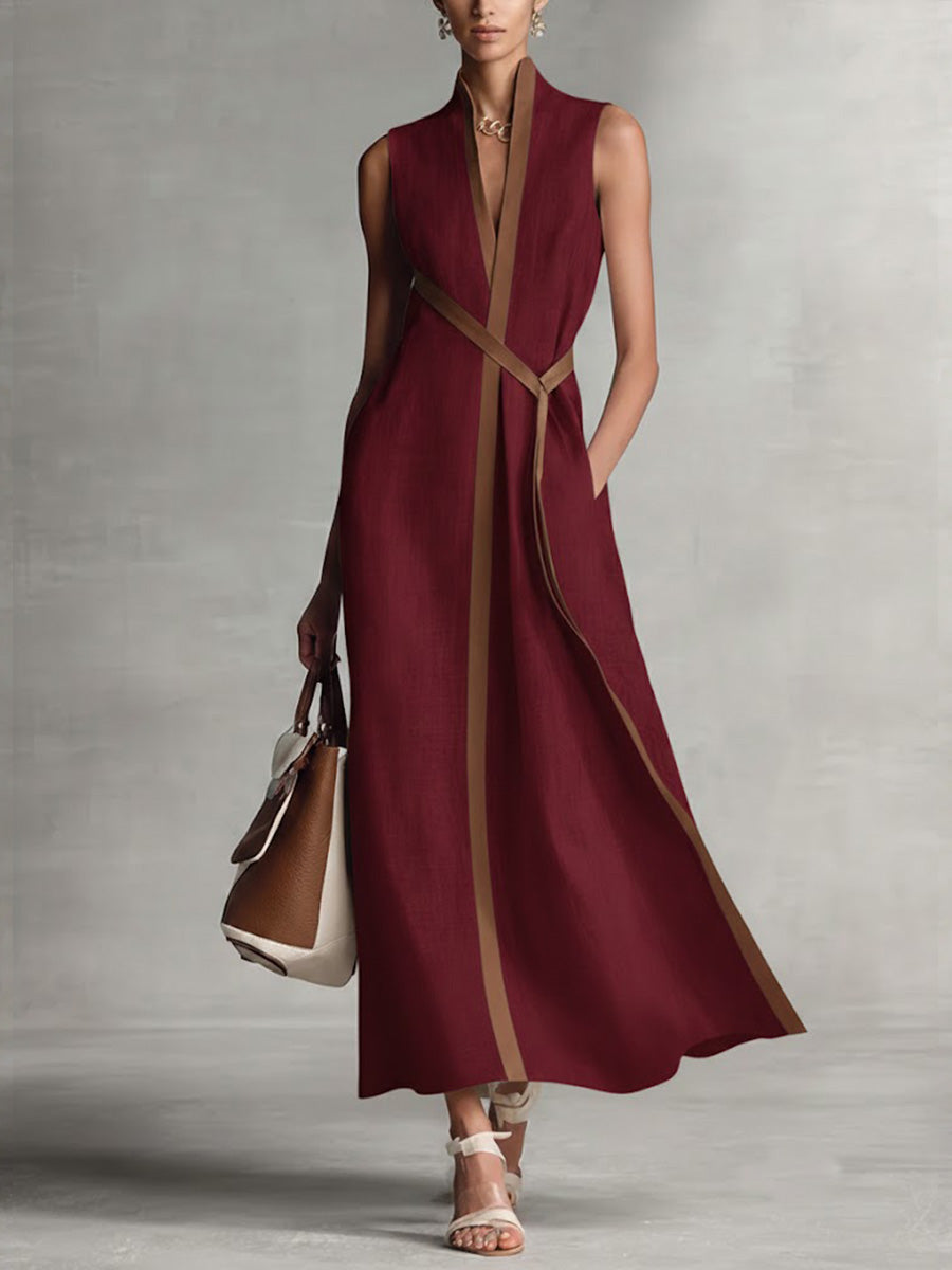 Women's Elegant Summer Wrap Maxi Dress