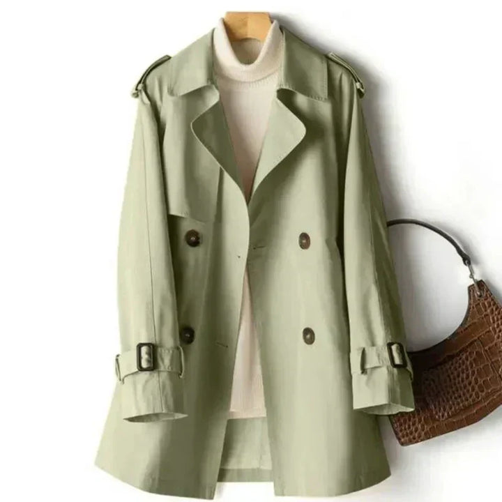Yara | Classic Double-Breasted Trench Coat for Women – Casual