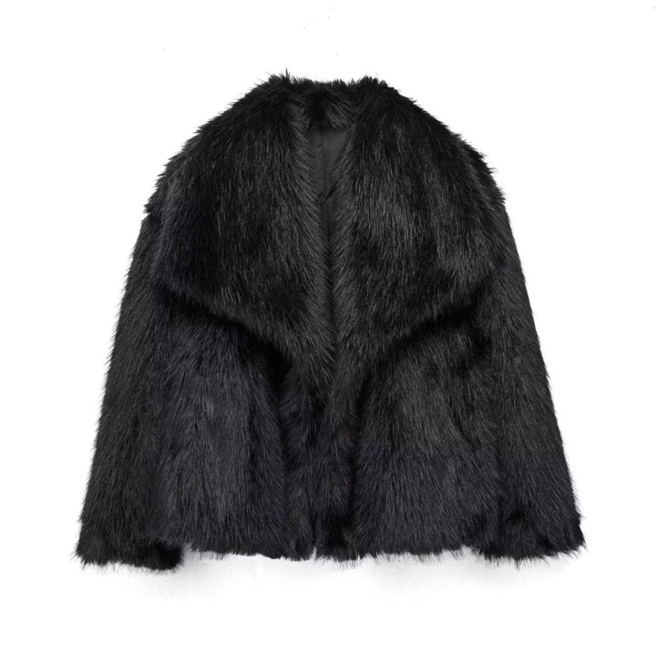 Gabriela | Fur coat with lapel collar