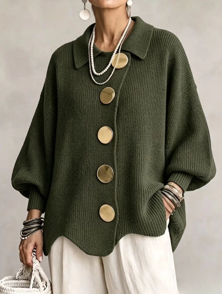 Marlowe | Women's Oversized Cardigan with Lantern Sleeves