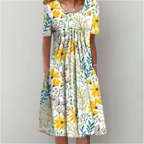 Faye | Cotton Tummy Coverage Dress
