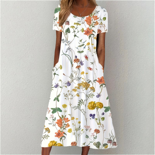 Rose | Cotton Tummy Coverage Dress