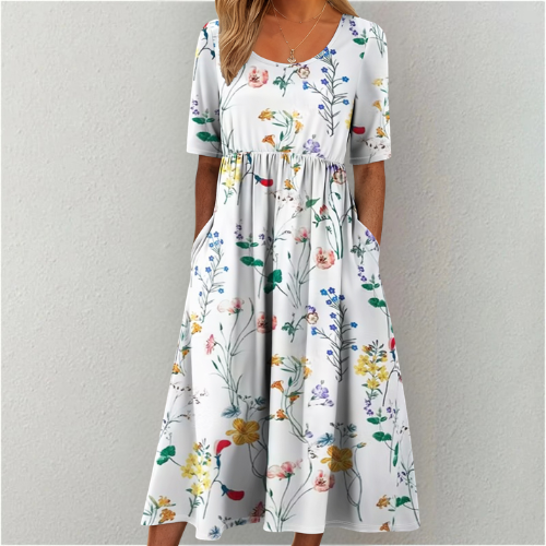 Olivia | Cotton Tummy Coverage Dress