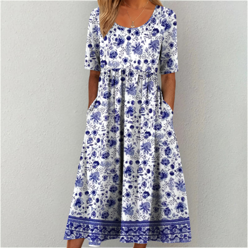 Margaret | Cotton Tummy Coverage Dress