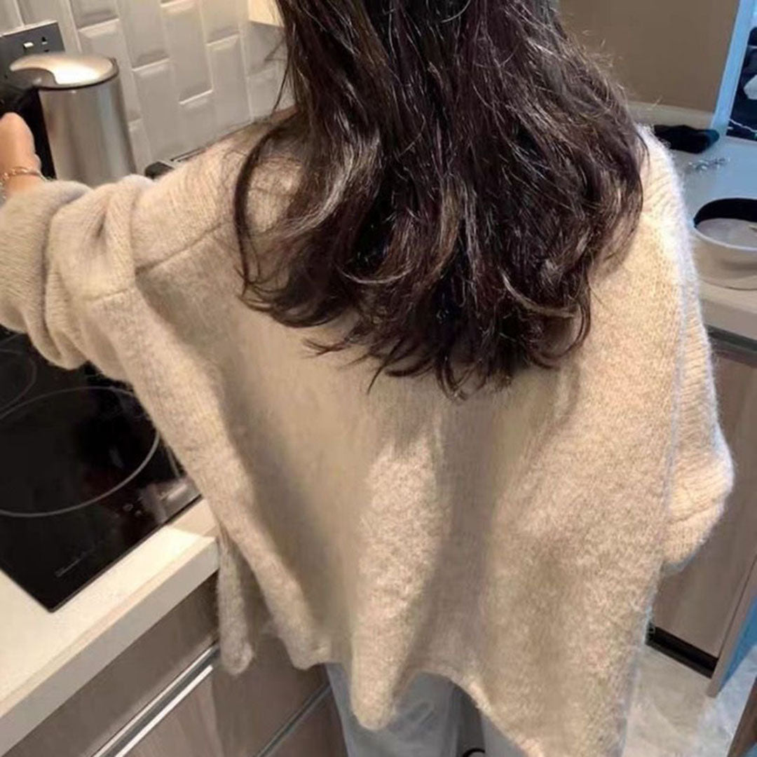 Women's cozy fuzzy cardigan